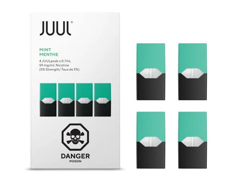 Pack de 4 Juulpods - Juul - Sansas Nantes - spécialiste de la cigarette électronique