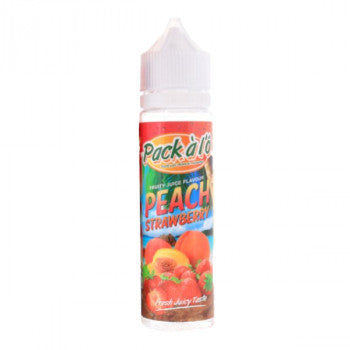 E-liquide Fraise -Pêche - 50 ml - Pack à l'ô