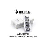Résistances Justfog Q16 , Q16 Pro et Q14 - Sansas Nantes - spécialiste de la cigarette électronique